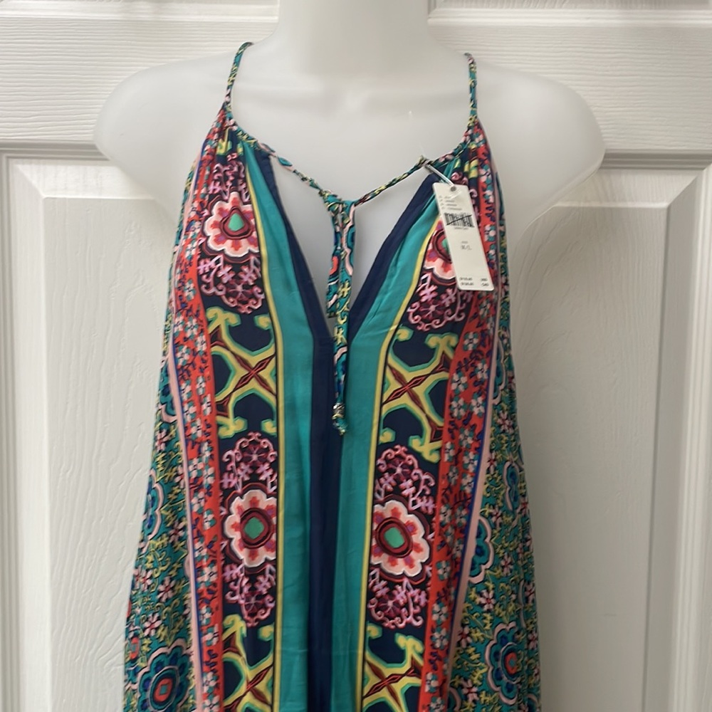 Anthropologie Ella Halter Hankerchief Maxi Dress - Picture 2 of 2